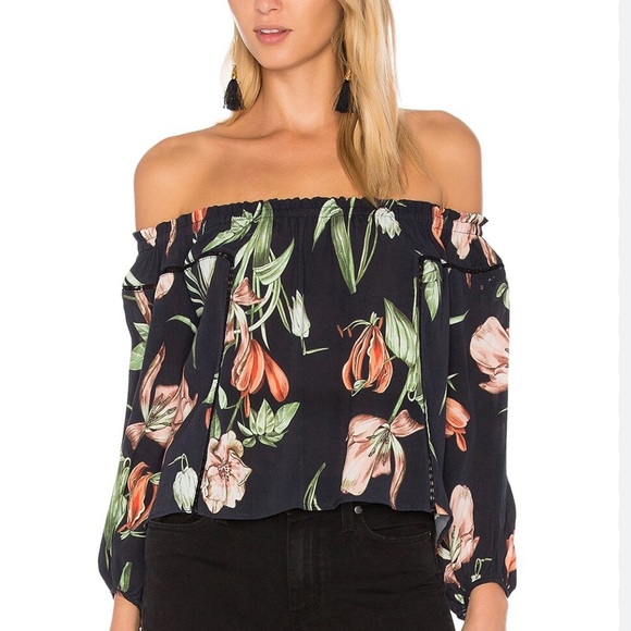 Astr Tops - Astr the label Chavelle Multi Floral Off the Shoulder Top size medium